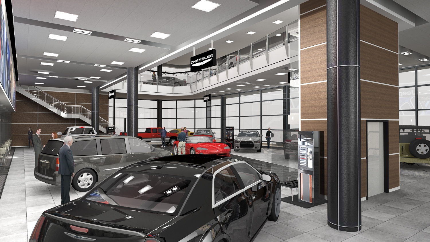 Chrysler Dealership Visualization Automotive Dealership Design